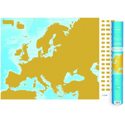 Europa. Mapa zdrapka 1:9 000 000