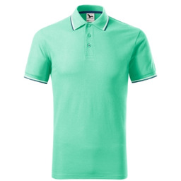 KOSZULKA POLO MĘSKA MALFINI FOCUS 232, MIĘTOWY