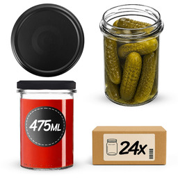 Słoiki na przetwory Befa 475ml 24szt fi 82
