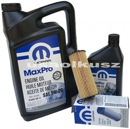 Olej MOPAR MaxPro 5W20 oraz oryginalny filtr Dodge