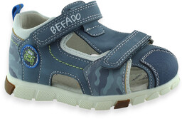 Chłopięce sandałki zabudowane przody Befado 170P106 ADVENTURE Niebieskie