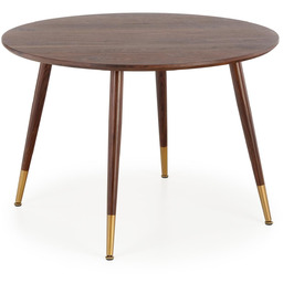 Stół okrągły domenico orzech (fi-110 cm) halmar