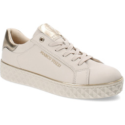 Marco Tozzi Beżowe Sneakersy Sportowe Obuwie Damskie