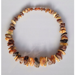 Naszyjnik z bursztynu surowego korale bursztynowe surowe bursztyn