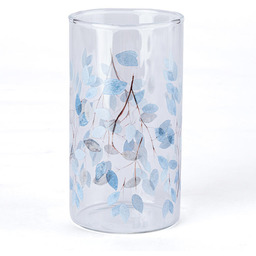 Decodoma Szklanka NIEBIESKIE KWIATY 320 ml