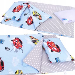 Pościel do przedszkola 80x220 bawełna 3 el. Auta