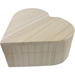 Pracht Creatives Hobby 7678-13541 Drewniane pudełko serce, drewniane
