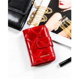 Portfel skórzany Peterson PTN 76115-PLT czerwony