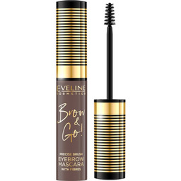 Eveline Brow&Go!, maskara do brwi z zagęszczającymi włókienkami,