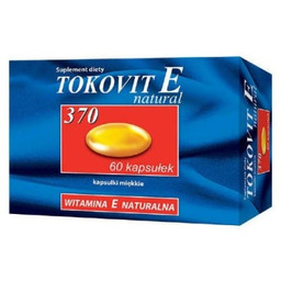 Tokovit E 370 - naturalna witamina E, 60kaps.