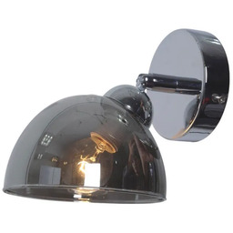 Lumes Szklany kinkiet z ruchomym kloszem loft -