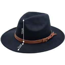 KAPELUSZ PANAMA fedora elegancki filcowy