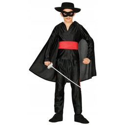 Kostium dziecięcy Zorro maska peleryna wojownik 97-114cm