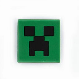 Zielony creeper, minecraft, ozdoba do crocsów