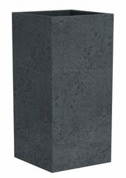 Wysoka donica słupek Scheurich C-Cube High Stony Black