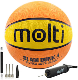 Kom Piłka do kosza MOLTI PK003 pom-żółta 7+pompka
