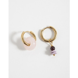 Pakamera Złote kolczyki koła z zawieszkami