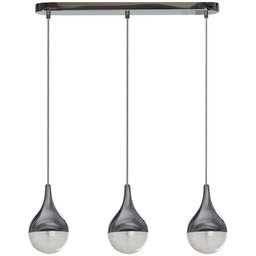 Lampa wisząca metalowa chromowana 3-punktowa AZ2173 z serii