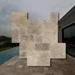 Trawertyn Noce French Pattern 12mm 1kpl= 0,742m2 Komplet
