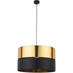 Lampa wisząca czarno-złota 50cm 1-punktowa z serii HILTON