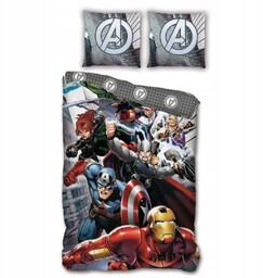 Pościel Iron Man Hulk dla dziecka 140x200 Avenger