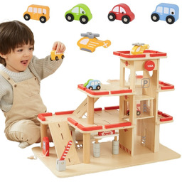 Viga Toys Viga Drewniany Parking Dla Samochodzików