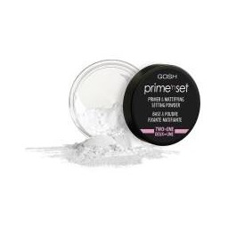 Gosh Prime''n Set, puder-fixer utrwalająco-matujący do twarzy, 2w1,