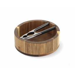 Holm WOODEN Dziadek i Drewniana Miska do Orzechów