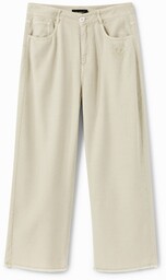 Spodnie typu culotte o krótszym kroju ze 100%