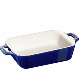 Staub Prostokątny Półmisek Ceramiczny 400 Ml, Niebieski Cooking