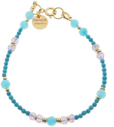 Skorulski Jewellery, Bransoletka, Turkus, Amazonit, Ametyst i srebro