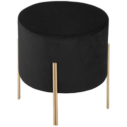 Pufa Living Velvet czarna