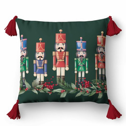 Poszewka świąteczna 45x45 dziadek do orzechów Christmas dekoracyjna
