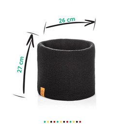 Komin zimowy męski Brdrene k2 czarny 9918