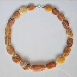 Naszyjnik z surowego bursztynu korale z naturalnego bursztynu