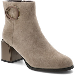 Artiker Khaki Botki Eleganckie Buty Damskie
