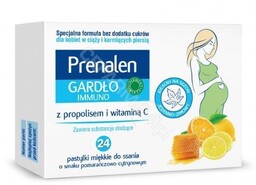 Prenalen Gardło Immuno, 24 pastylek do ssania
