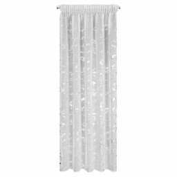 Eurofirany Firana gotowa Alina 140x270 biała srebrna