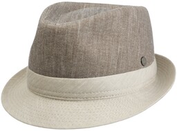 Kapelusz Tekstylny Twotone Trilby by Lierys, beżowy, cm