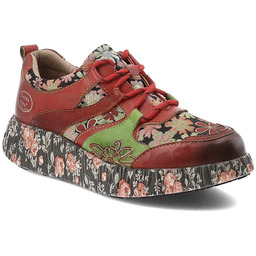 Laura Vita Czerwone Sneakersy Stylowe Buty Damskie