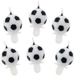 Świeczki Piłka Nożna - 6 szt.