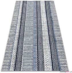 Dywan SZNURKOWY SIZAL COLOR 47276/396 Pasy Biały Biały,