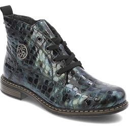 Rieker Kolorowe Botki Eleganckie Obuwie Damskie