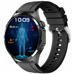 Smartwatch męski Rubicon RNCF38 czarny silikon