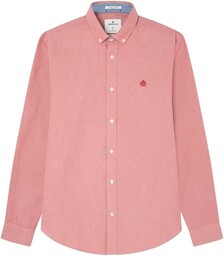 Springfield Koszula męska Oxford, Czerwony hibiskus, S