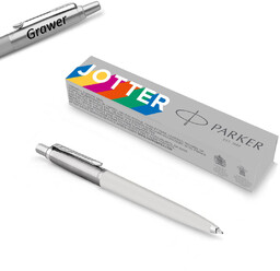 Długopis Parker Jotter Originals PEARL GREY z grawerem