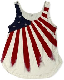 Koszulka bokserka damska DRESSFO XL flaga USA