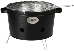 Elior Czarny okrągły grill ze stali - Rumndo