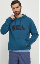 Fjallraven bluza bawełniana Fjällräven Logo Hoodie męska kolor
