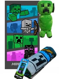 Minecraft Ręcznik Plażowy Kąpielowy 70x140 Creeper Maskotka Kriper